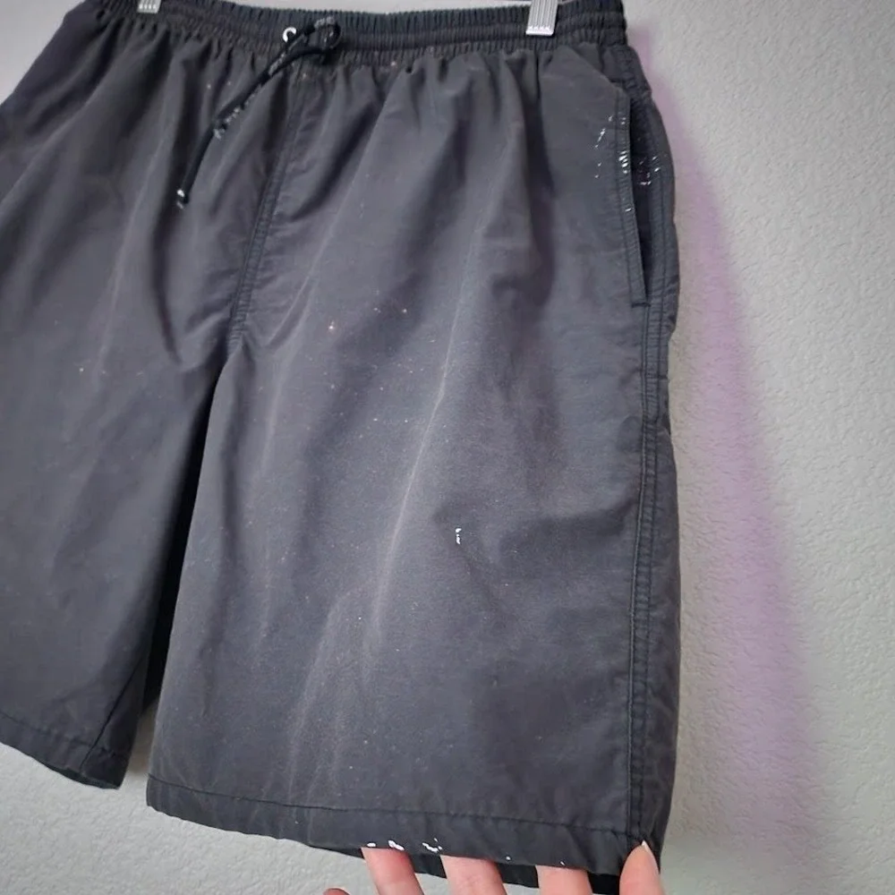 VERSACE Intensive Vintage 90s Swim Trunks Black Resortwear Minimalist‎ XL